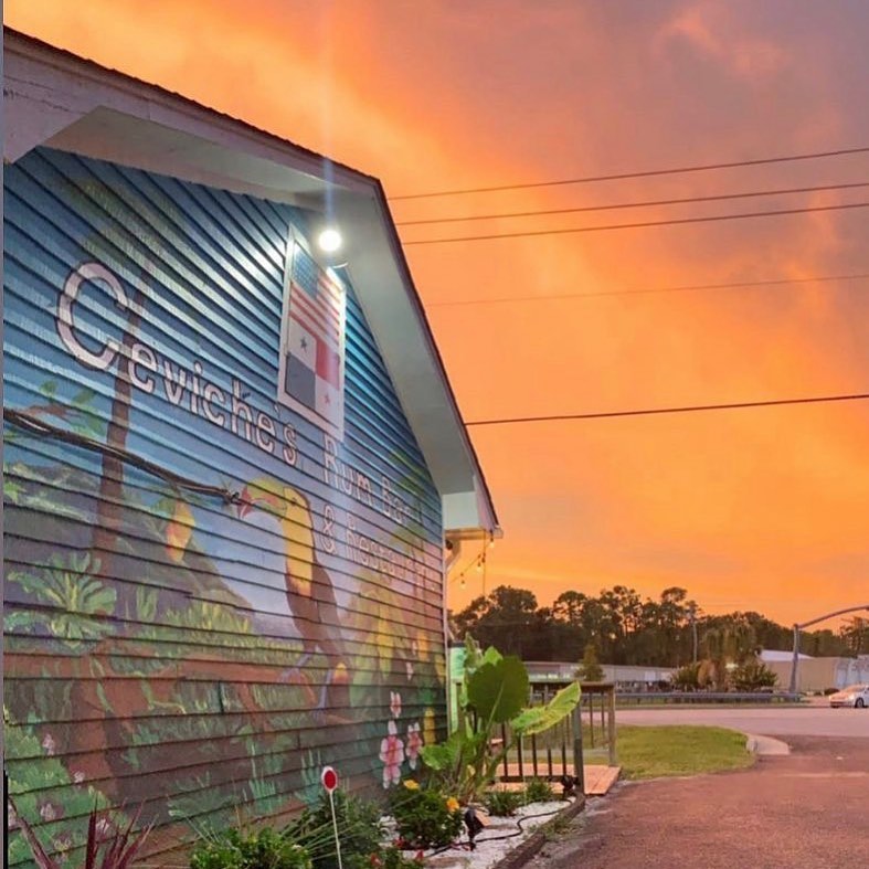 exterior of Ceviche's restaurant a great place to visit during local's summer Wrightsville Beach, North Carolina